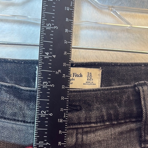Abercrombie & Fitch High Rise Jeans - Dark Gray 31/12S - Picture 7 of 11